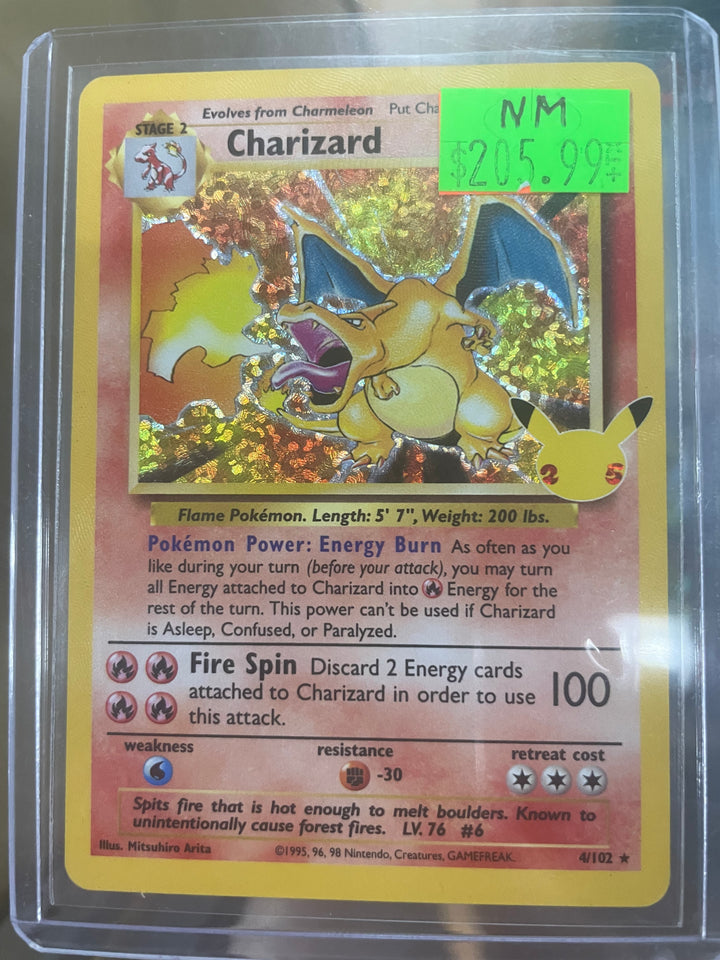 Charizard - 4/102 NM Celebration Collection