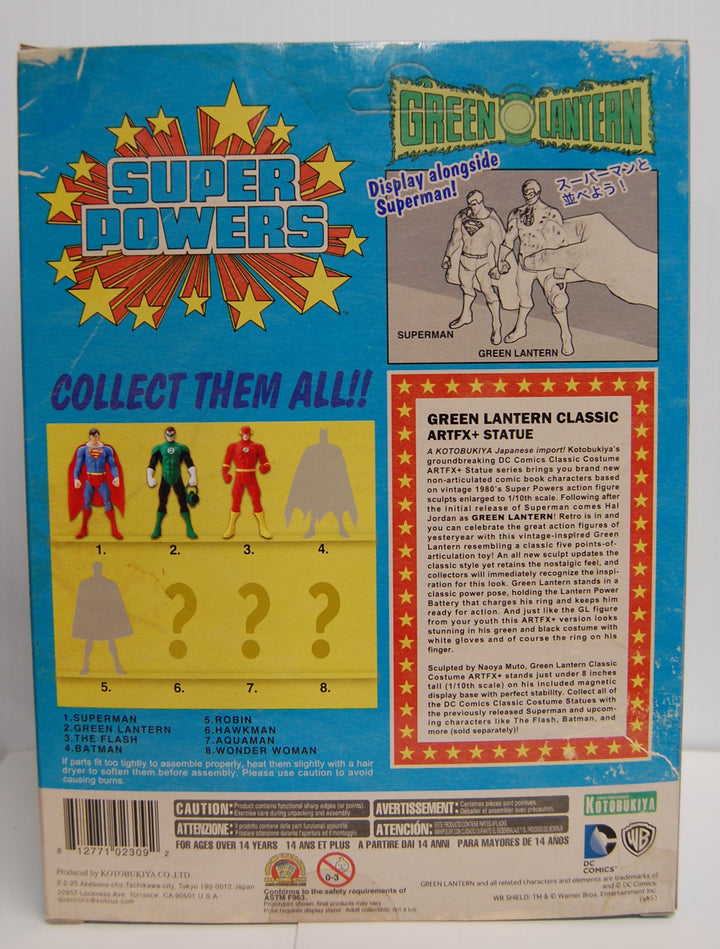 Kotobukiya DC Comics Super Powers - Green Lantern Classic 1/10 Scale ARTFX+ Statue 2015