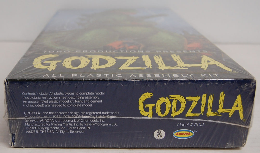 Toho Prodcutions Presents Godzilla - All Plastic Assembly Kit Model #7502 Aurora 2000