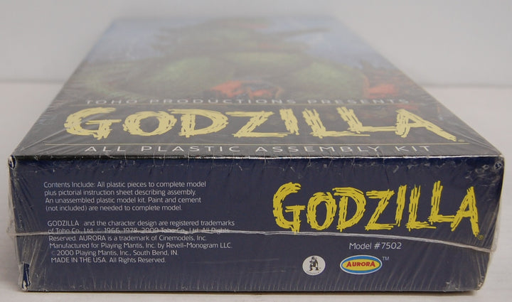 Toho Prodcutions Presents Godzilla - All Plastic Assembly Kit Model #7502 Aurora 2000