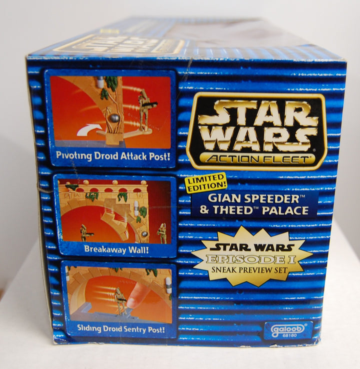 Star Wars Action Fleet Episode 1 Gian Speeder & Theed Palace 1998 Galoob