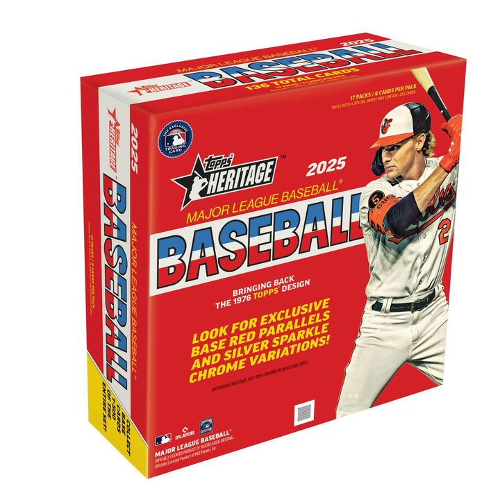 2025 Topps Heritage Baseball Mega Box (17ct)