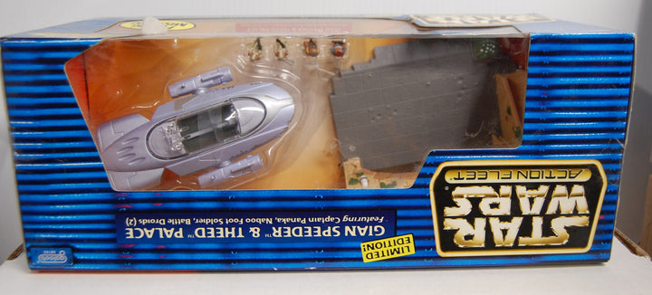 Star Wars Action Fleet Episode 1 Gian Speeder & Theed Palace 1998 Galoob