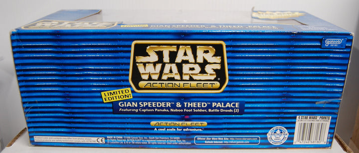Star Wars Action Fleet Episode 1 Gian Speeder & Theed Palace 1998 Galoob