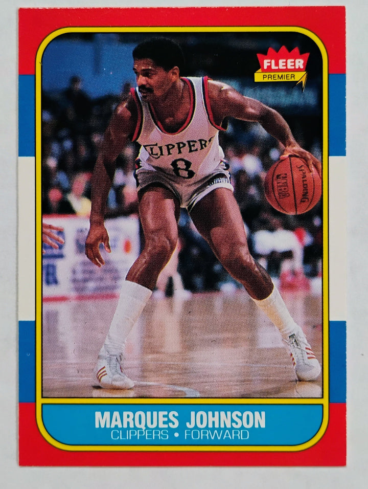 1986-87 Fleer Basketball Marques Johnson # 54
