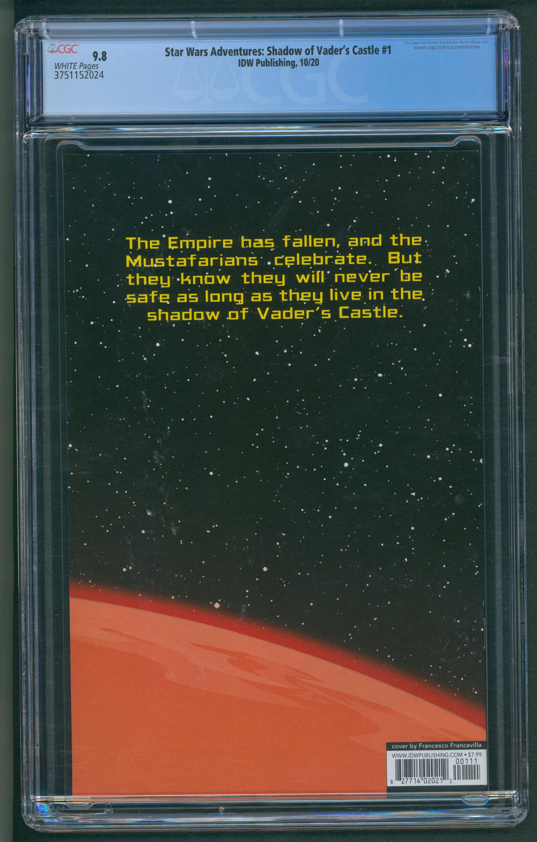 Star Wars Adventures: Shadow of Vader's Castle #1 CGC 9.8