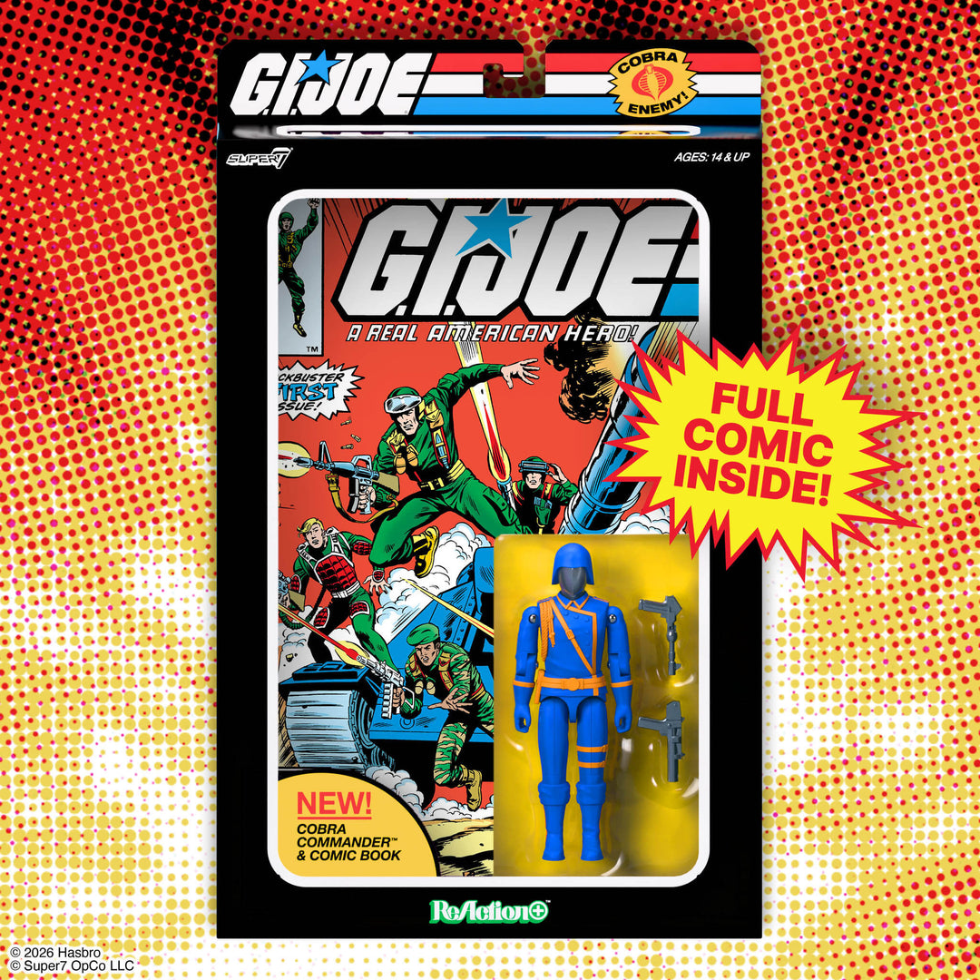 G.I. Joe Cobra Commander Skybound Comic Box Series #1 3 3/4-Inch ReAction+ Figure