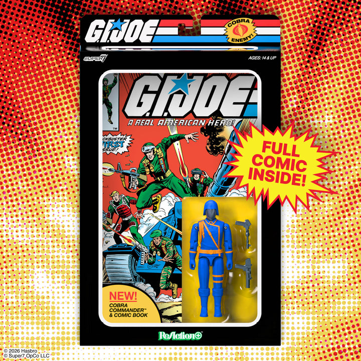 G.I. Joe Cobra Commander Skybound Comic Box Series #1 3 3/4-Inch ReAction+ Figure