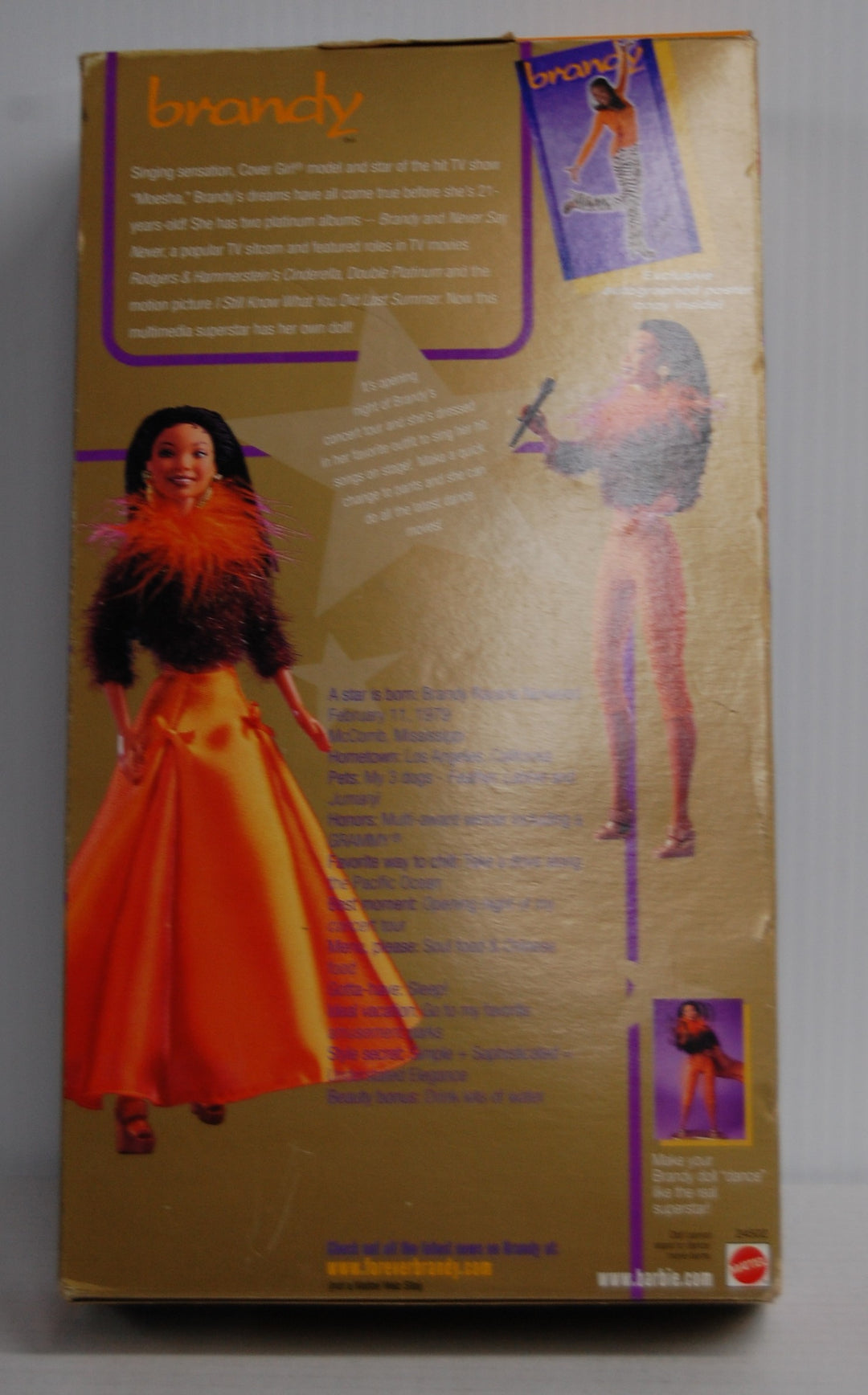 1999 Brandy Barbie Doll With Autographed Poster