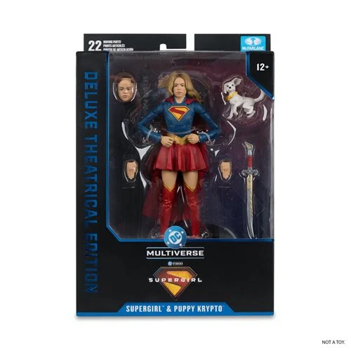 DC Multiverse Deluxe Theatrical Edition Wave 4 Supergirl Movie Supergirl and Baby Krypto 7-Inch Scale Action Figure