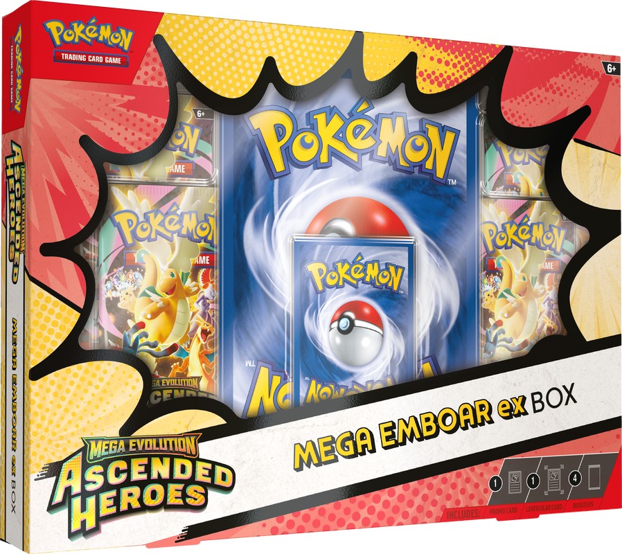 Pokémon TCG: Mega Evolution 02.5 - Ascended Heroes Mega Emboar ex Box