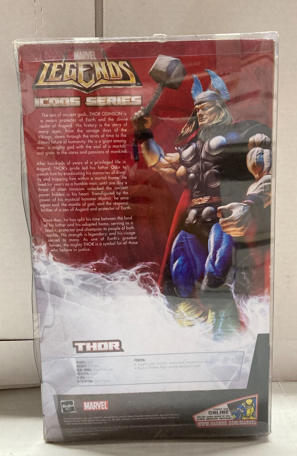 Thor 12" Figure Hasbro Marvel Legends Icons Series 2006