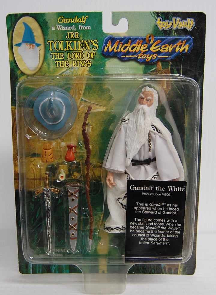 Toy Vault 1998 Middle Earth Toys - Lord of the Rings - Gandalf the White Figure