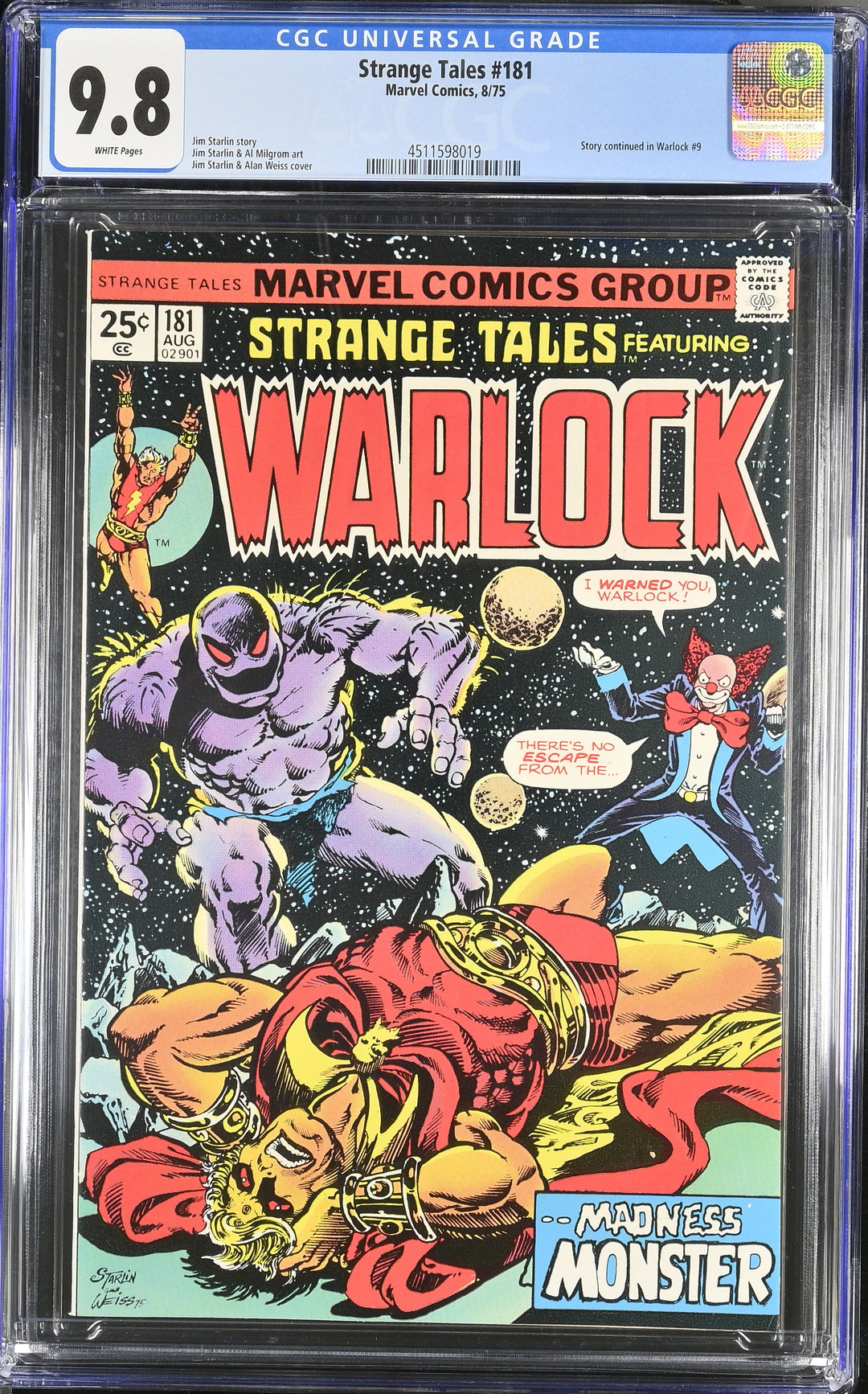 Strange Tales #181 CGC 9.8