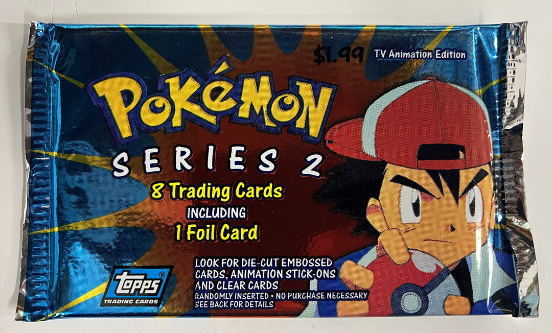 Pokemon Topps Series 2 Pack Blue Label Pack