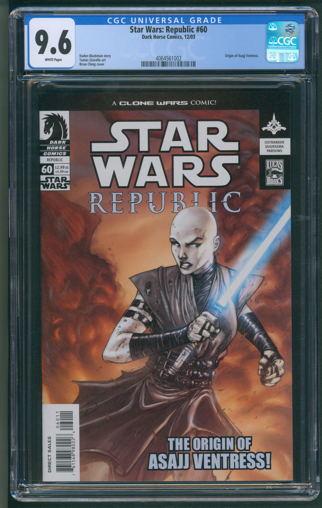 Star Wars: Republic #60 CGC 9.6