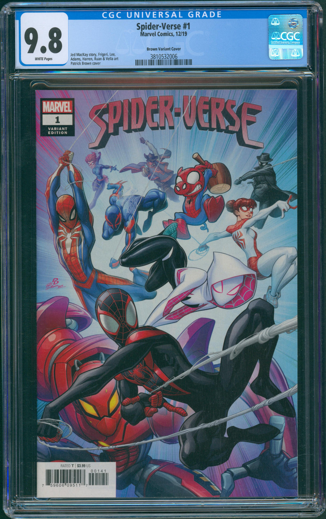 Spider-Verse #1 Brown Variant Cover CGC 9.8
