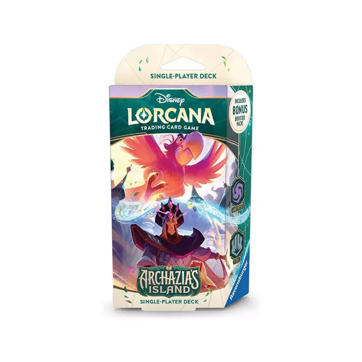 Disney Lorcana TCG: Archazia’s Island - Starter Deck: Amethyst/Steel (Iago & Jafar)