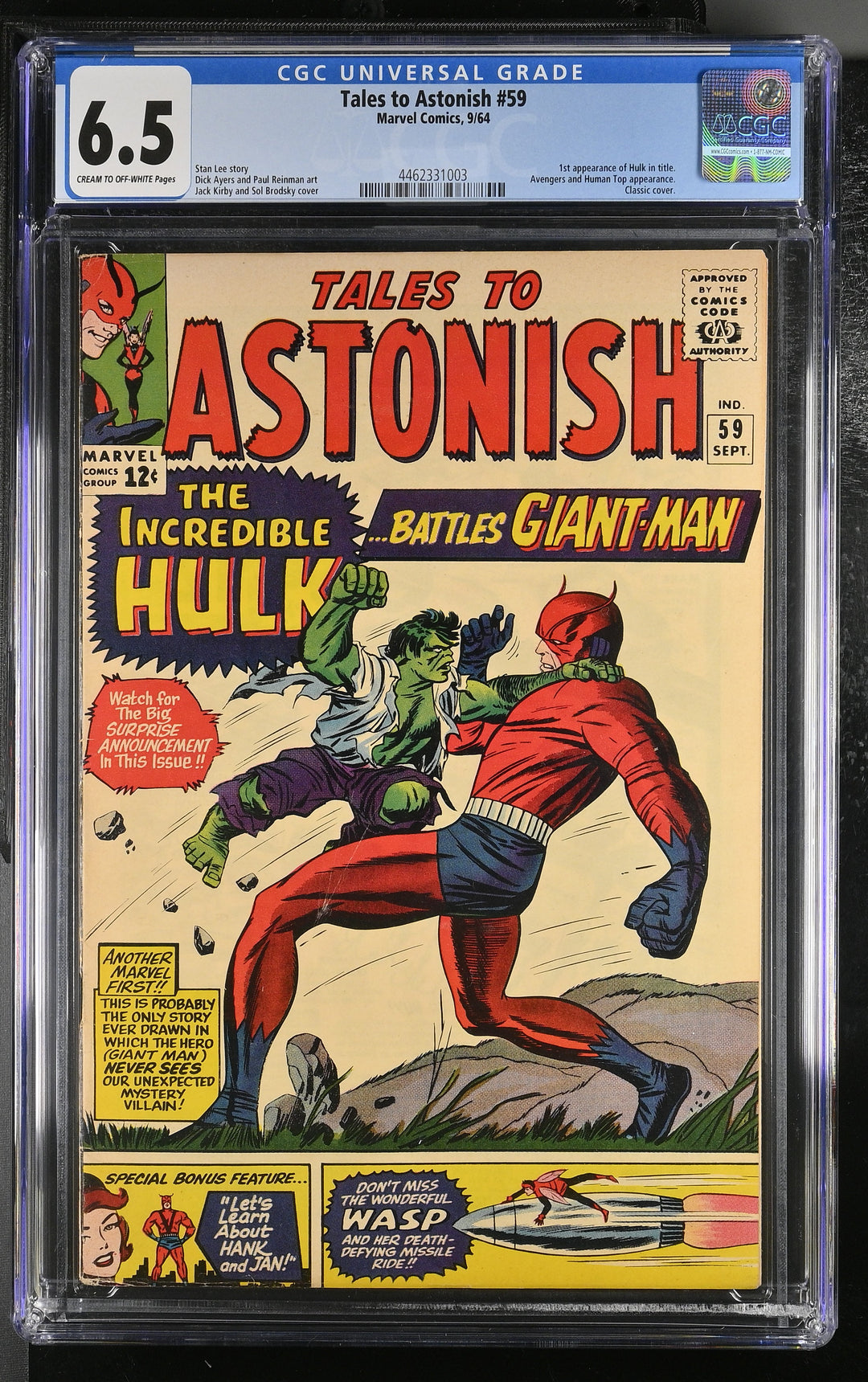 Tales to Astonish #59 CGC 6.5