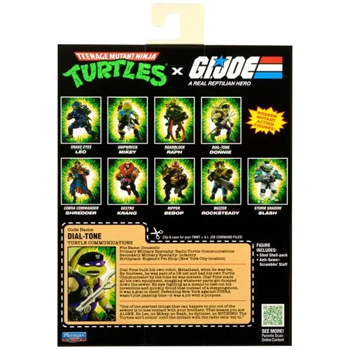 Teenage Mutant Ninja Turtles x G.I. Joe Donnie x Dial-tone Action Figure