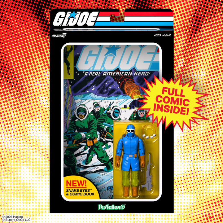 G.I. Joe Snake Eyes Skybound Comic Box Series #2 3 3/4-Inch ReAction+ Figure