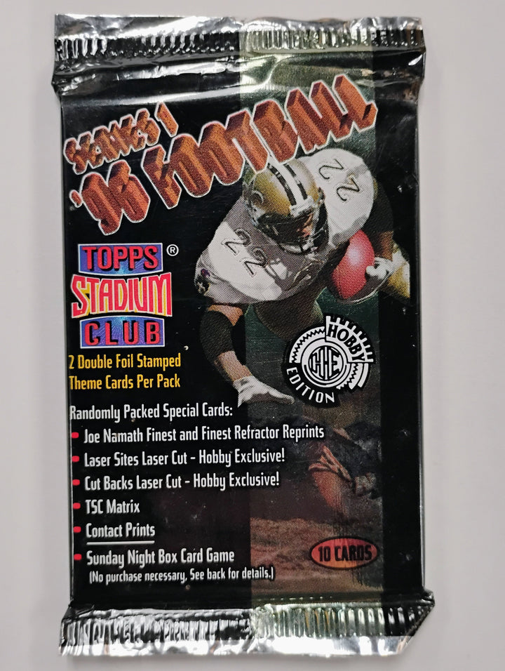 1996 Stadium Club Football Series 1 Sealed Hobby Pack