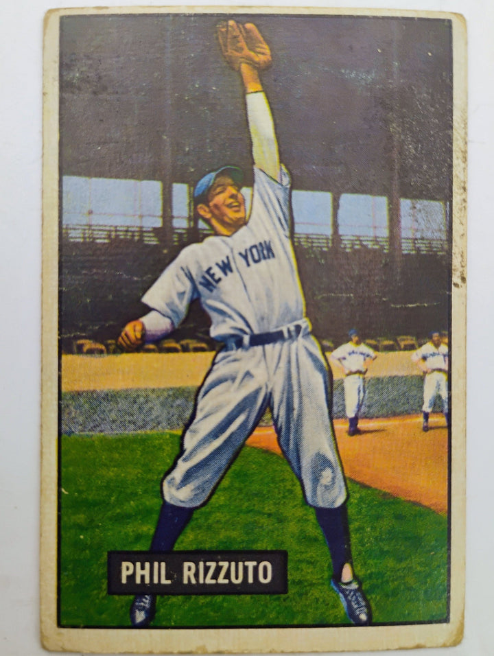 1951 Bowman Baseball Phil Rizzuto #26 Good Partial Set Break