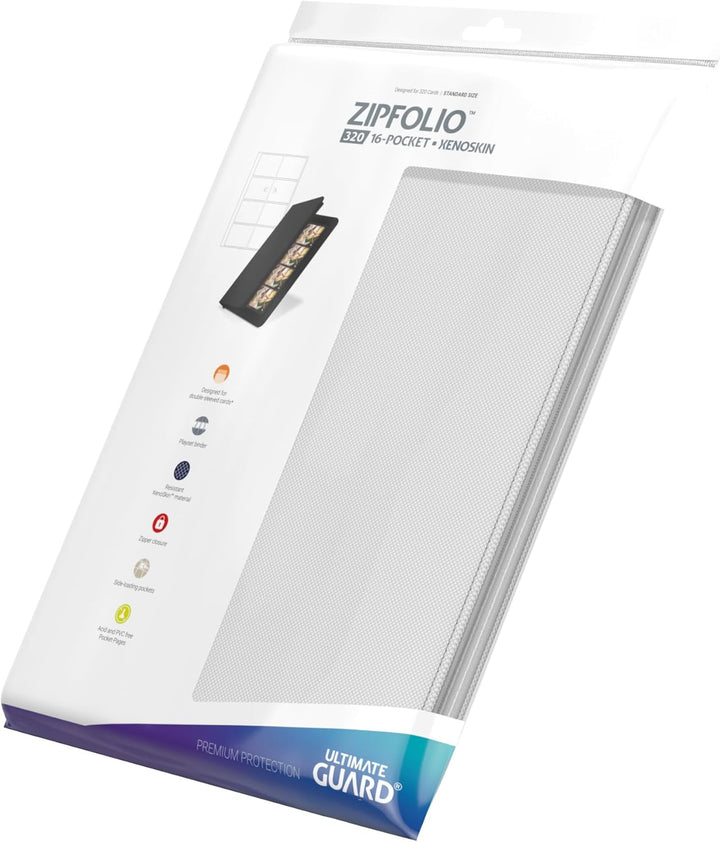 Ultimate Guard Zipfolio - 16-Pocket - Xenoskin White