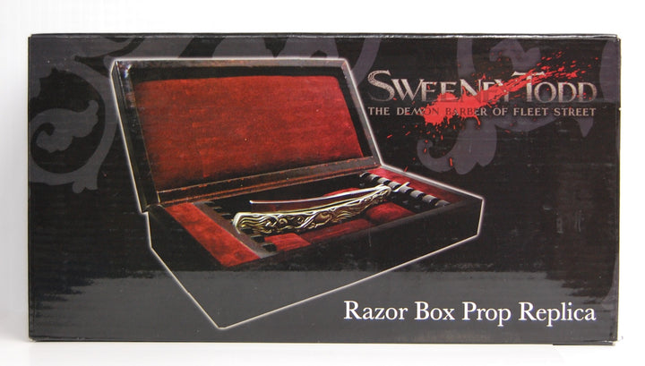 Sweeney Todd The Demon Barber of Fleet Street Razor Box Prop Replica w/ Extras