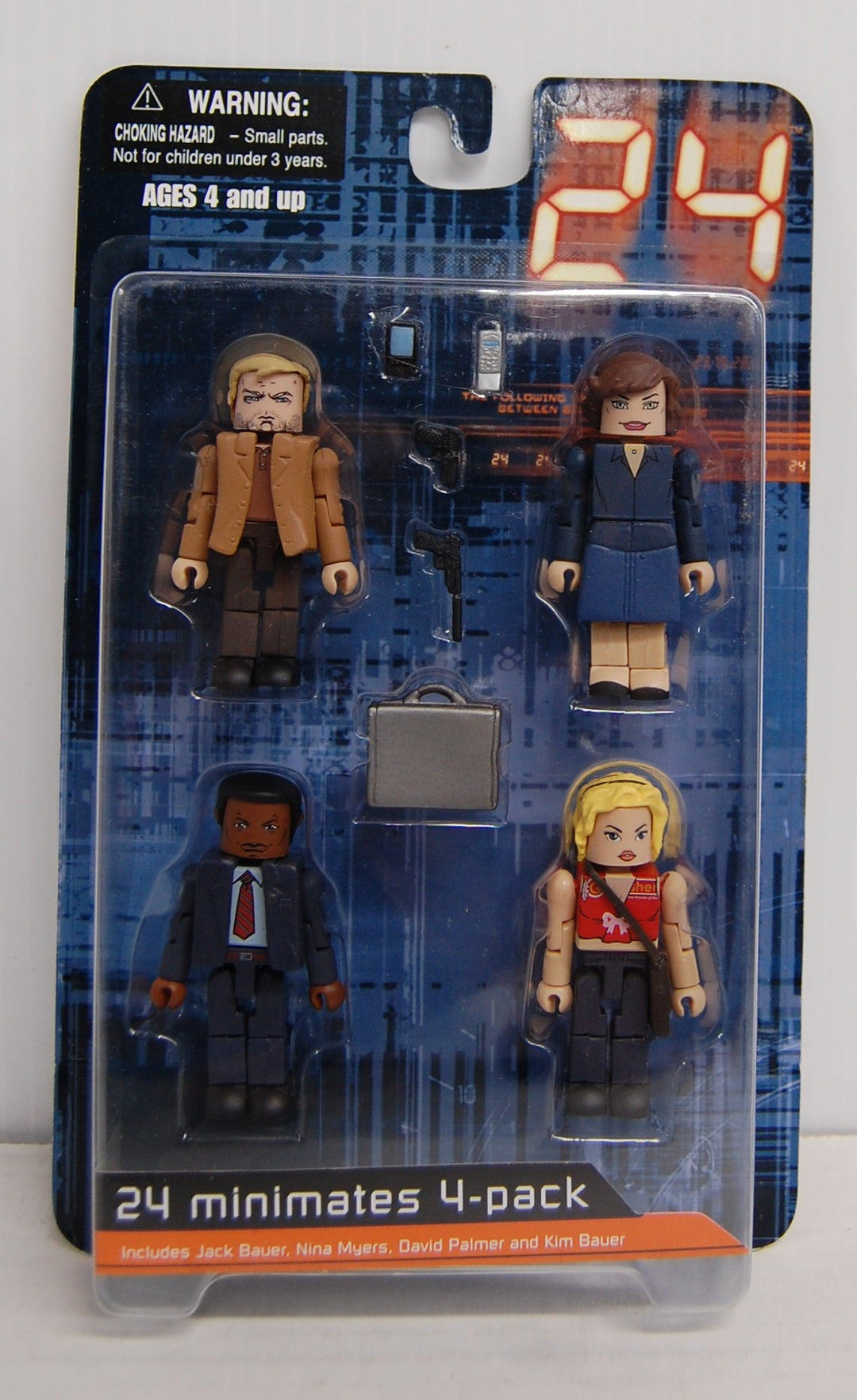 Minimates 24 Season 1 TV Show 4-Pack Minifigure Set 2007 - Sealed