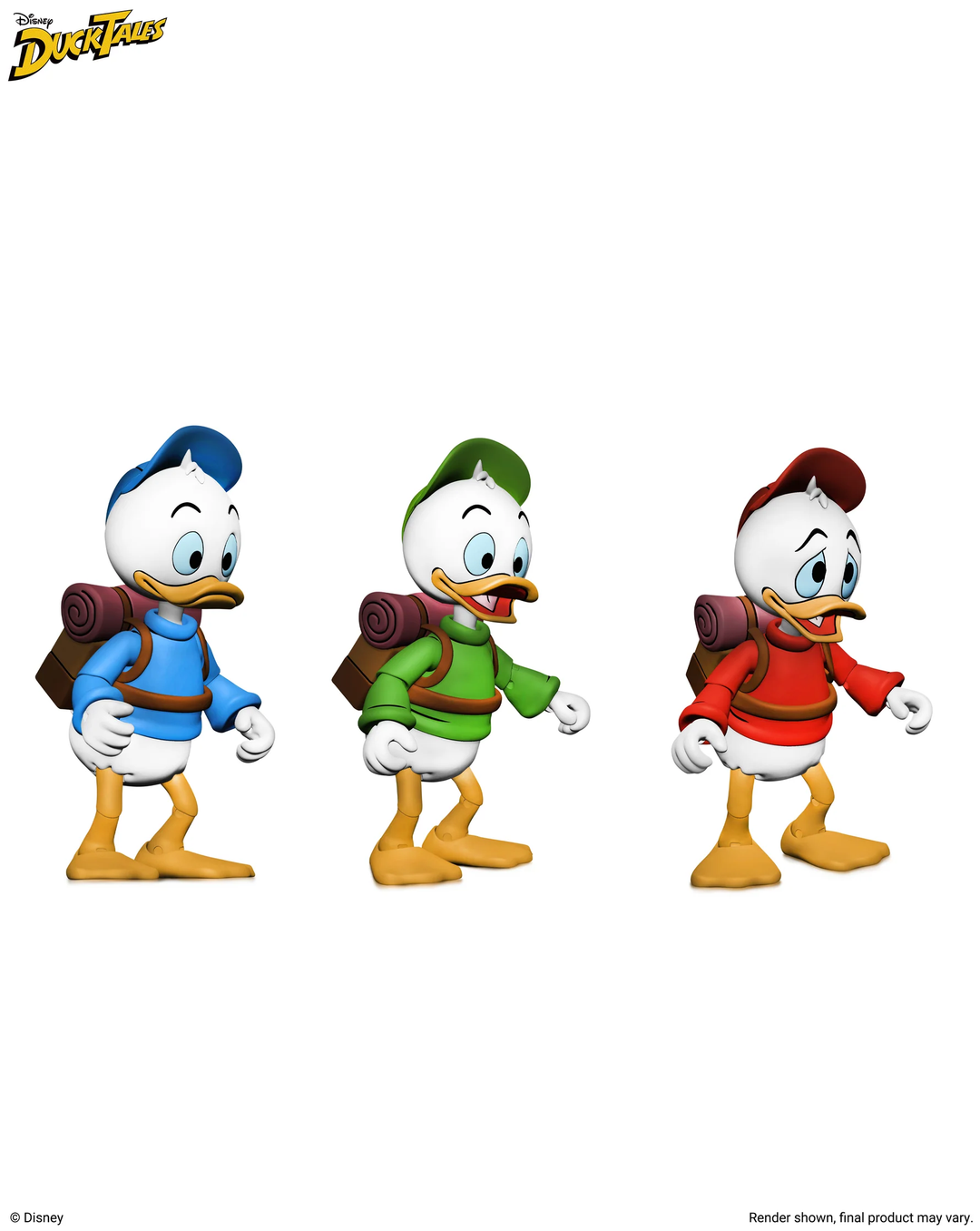 Disney’s DuckTales - Ultimate Huey, Dewey, and Louie 7” Scale Action Figure 3-Pack