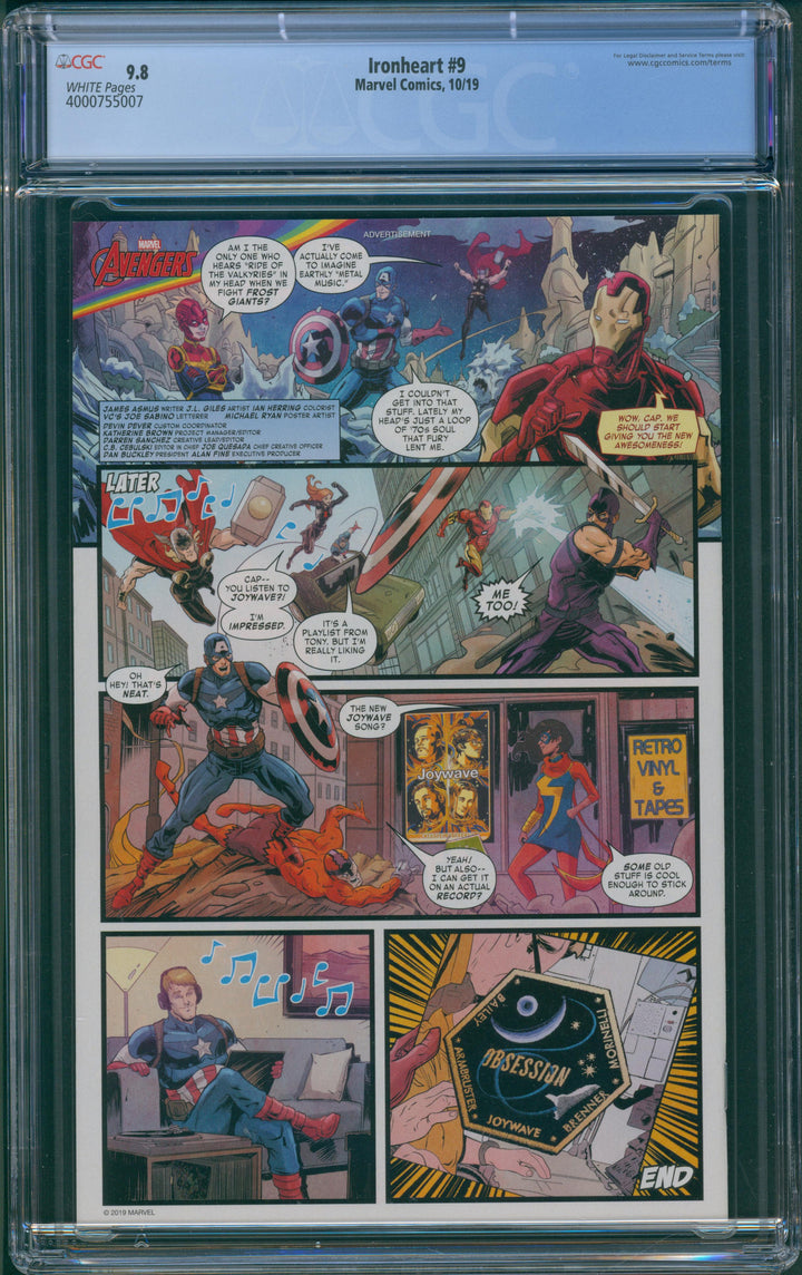 Ironheart #9 CGC 9.8