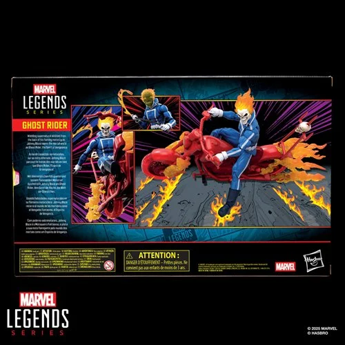 Ghost Rider Marvel Legends Series Johnny Blaze 6-Inch Action Figure with Motorcycle