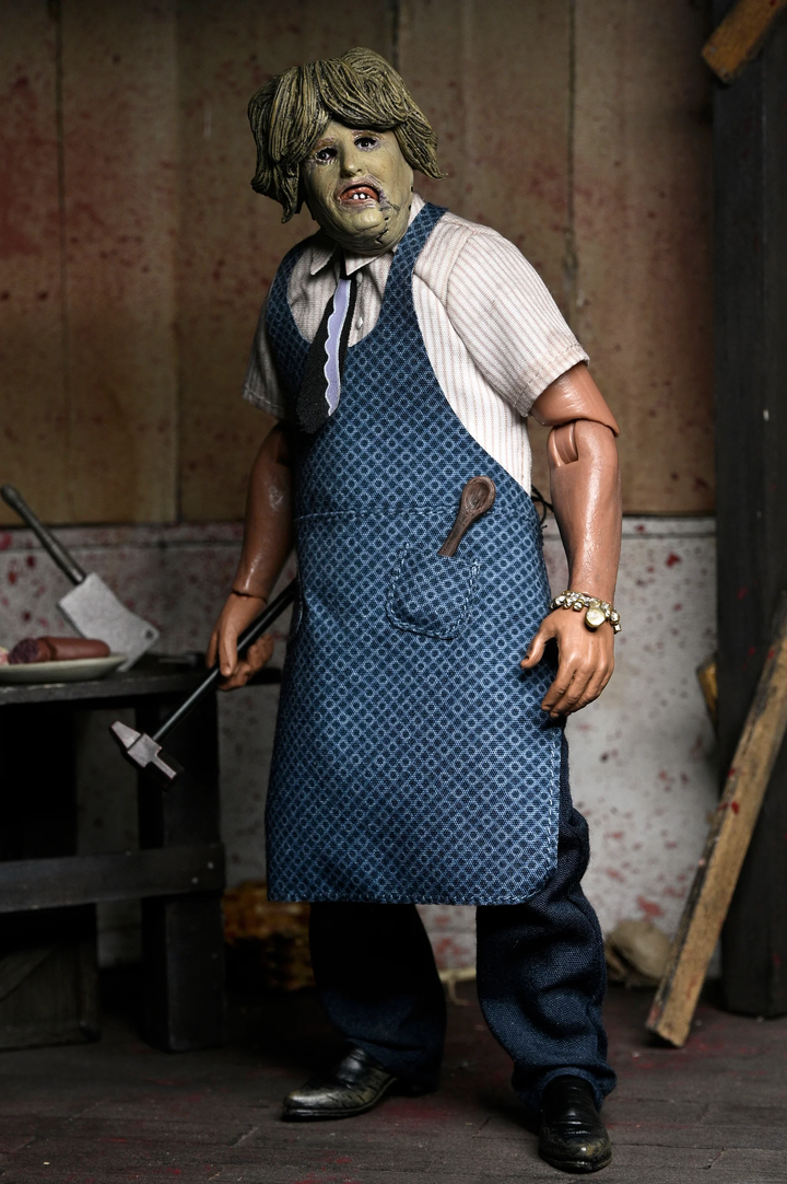 Texas Chainsaw Massacre - Leatherface with Old Lady Mask 8" Clothed Action Figure