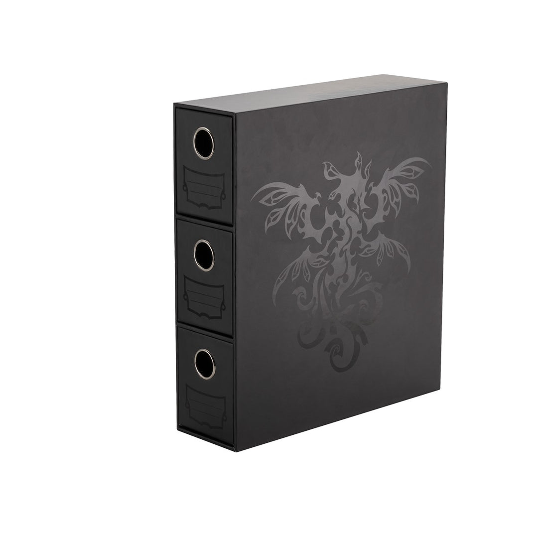 Dragon Shield: Fortress 3 Card Drawer Vertical - Black