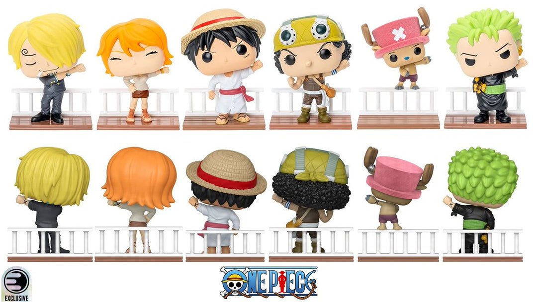Funko Pop! One Piece - Straw Hat Pirates  (Build-A-Scene)  Set