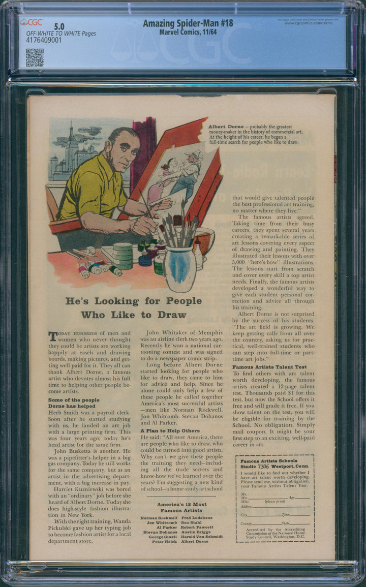 Amazing Spider-Man #18 CGC 5.0