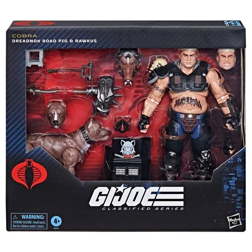 G.I. Joe Classified Series Dreadnok Road Pig and Rawkus Pet Dog Pit Bull 6-Inch Action Figure