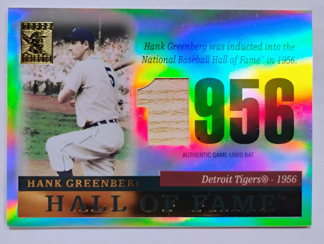 2004 Topps Tribute Baseball Hank Greenberg #TR-HG Tribute Relic Game Used Bat