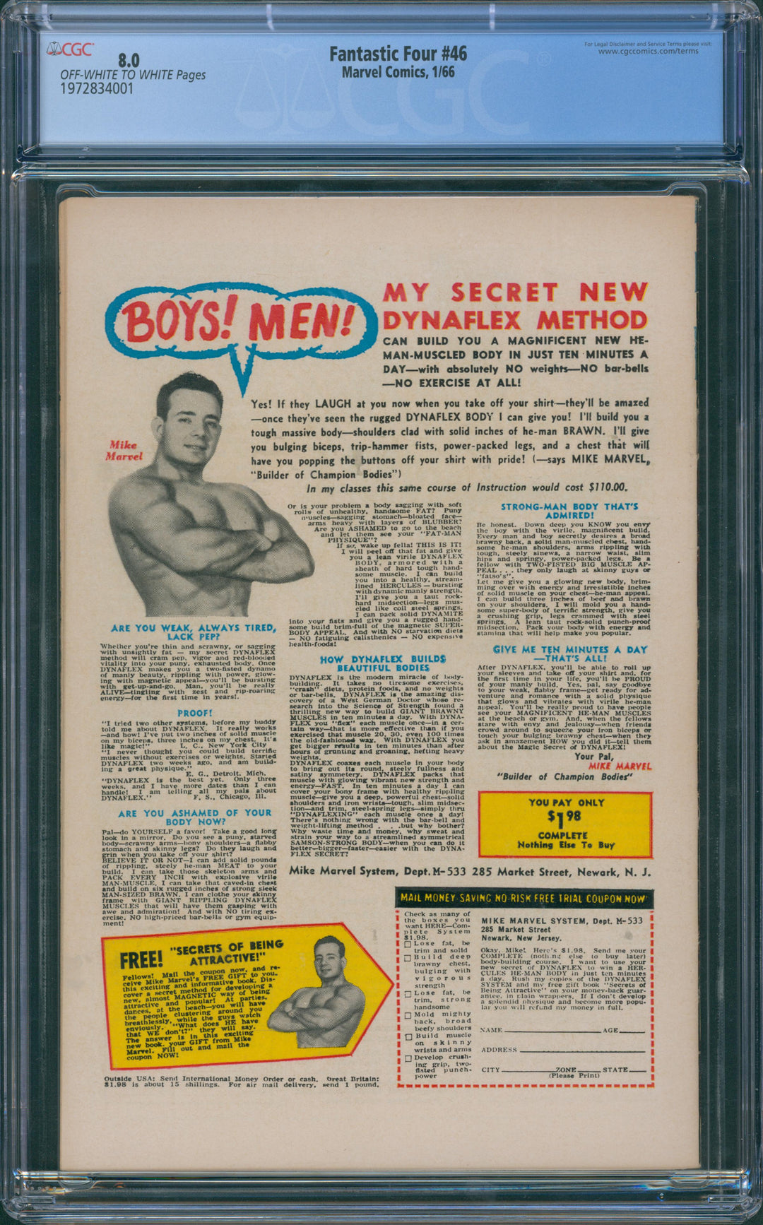 Fantastic Four #46 CGC 8.0
