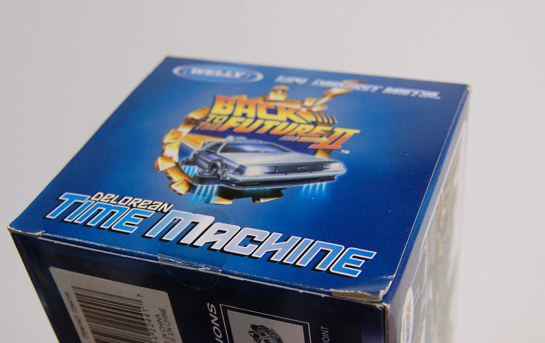 SIGNED by Christopher Lloyd - Back To The Future Part II 1:24 Diecast Delorean Welly