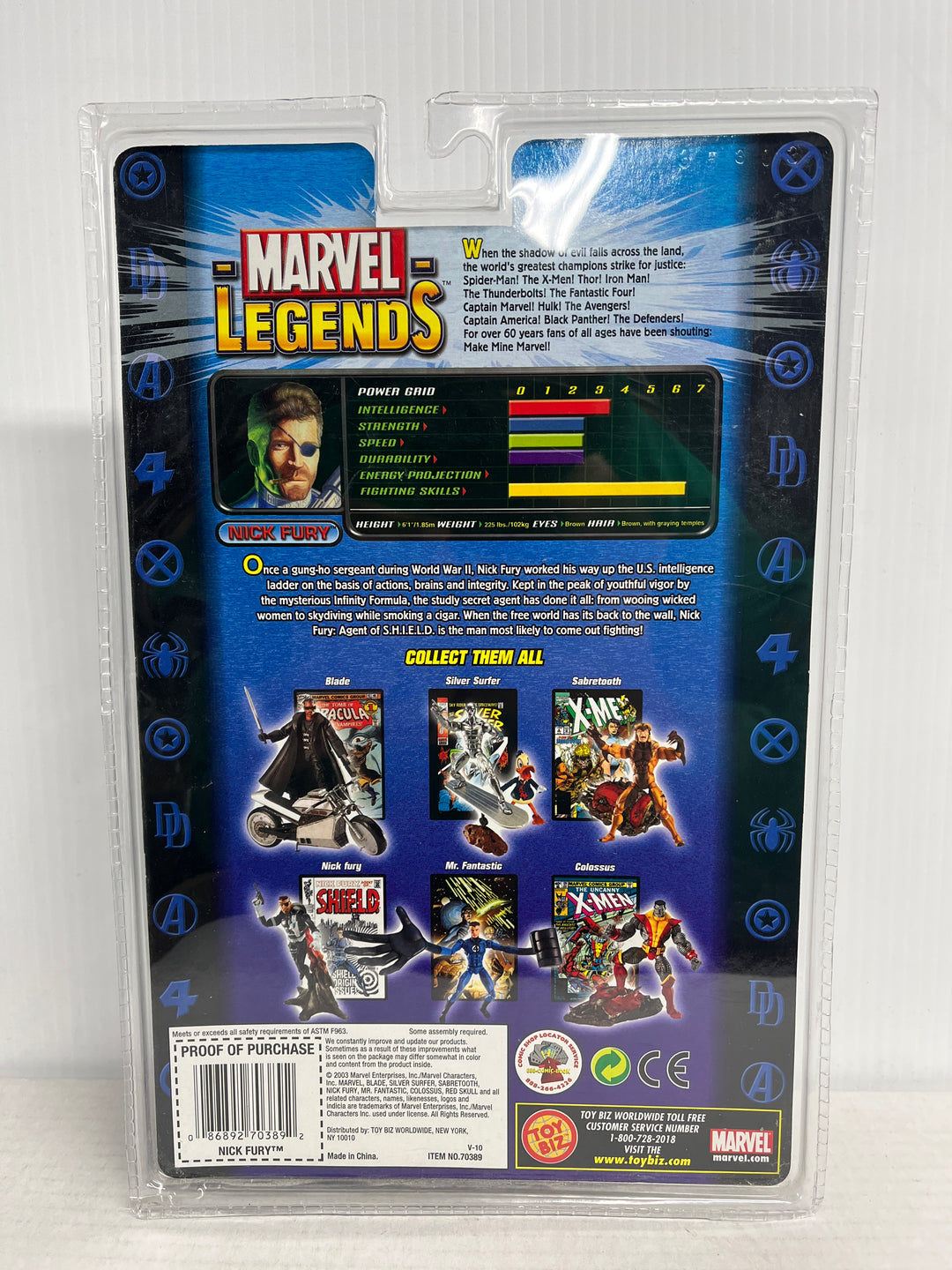 Marvel Legends Series V Classic Nick Fury Action Figure