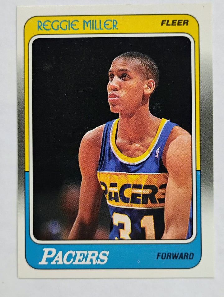 1988-89 Fleer Basketball Reggie Miller RC #57