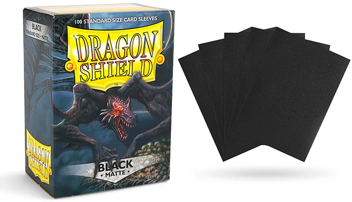 Dragon Shield Card Sleeves - Standard Matte: Black (100 Ct)
