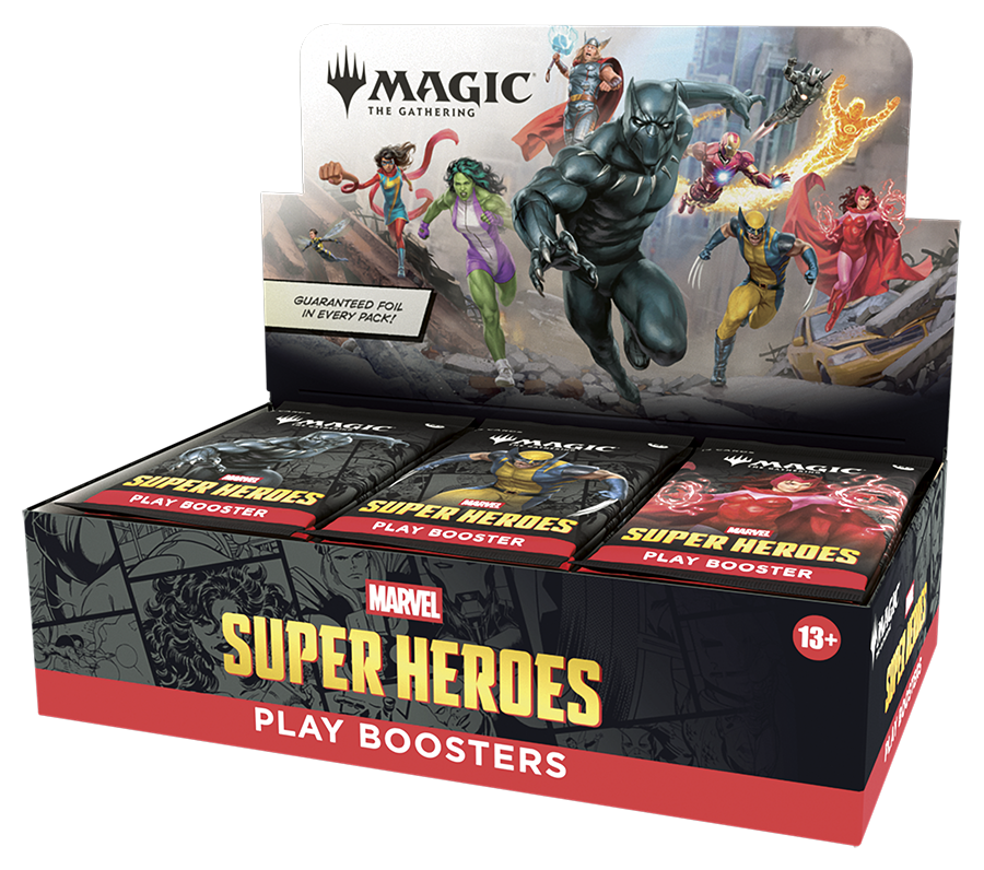 Magic The Gathering: - Marvel Super Heroes - Play Booster Box (30 Ct)