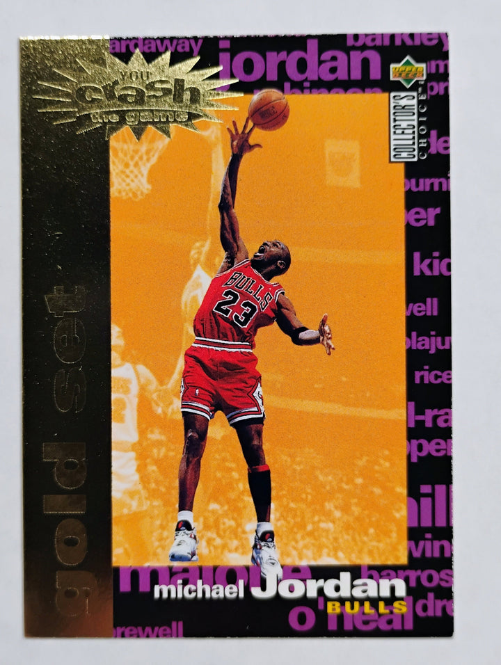 1995-96 Collector's Choice Basketball Michael Jordan #C1 You Crash The Game Gold