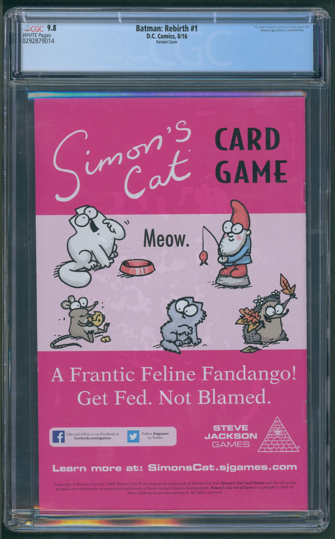 Batman: Rebirth #1 CGC 9.8