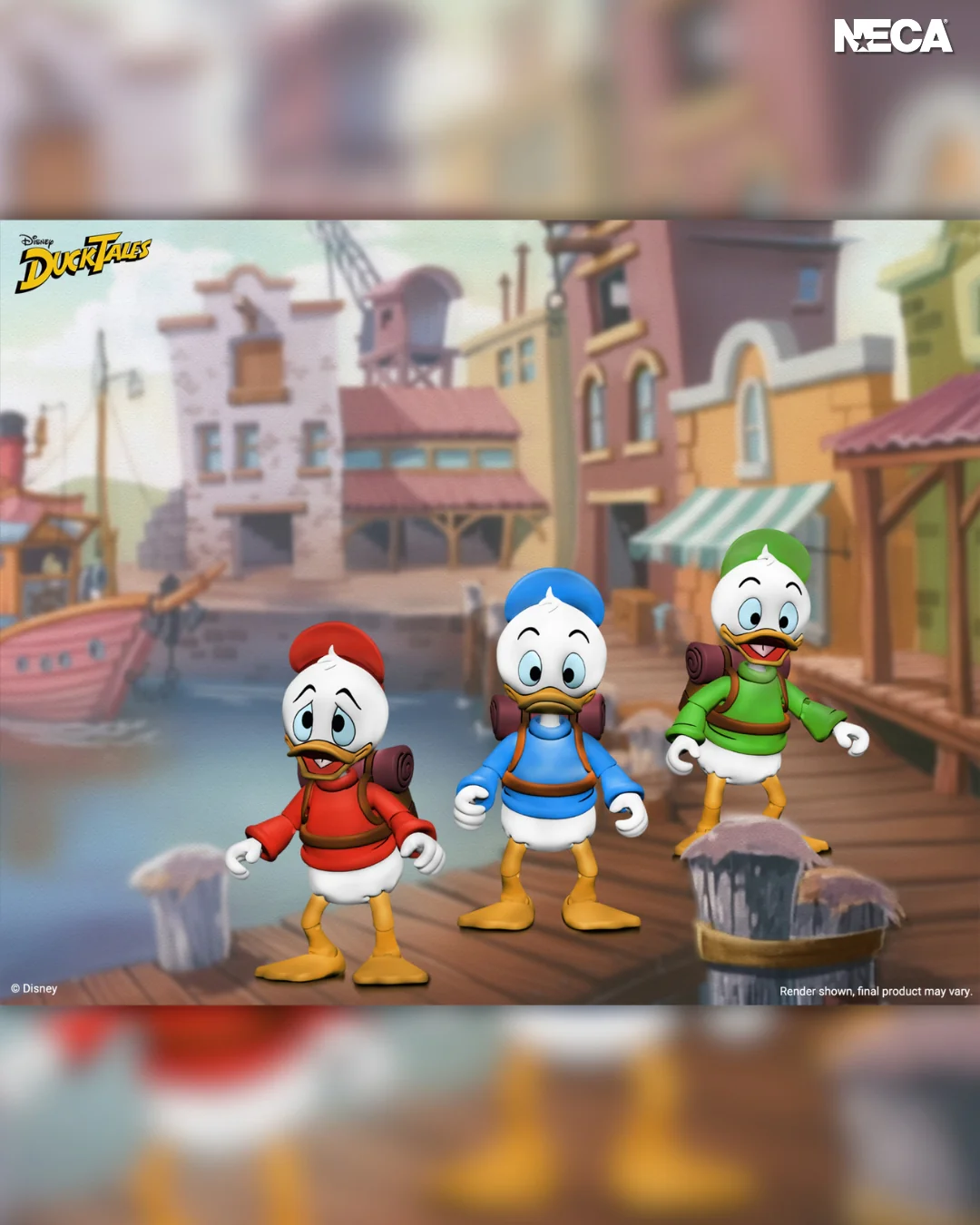 Disney’s DuckTales - Ultimate Huey, Dewey, and Louie 7” Scale Action Figure 3-Pack