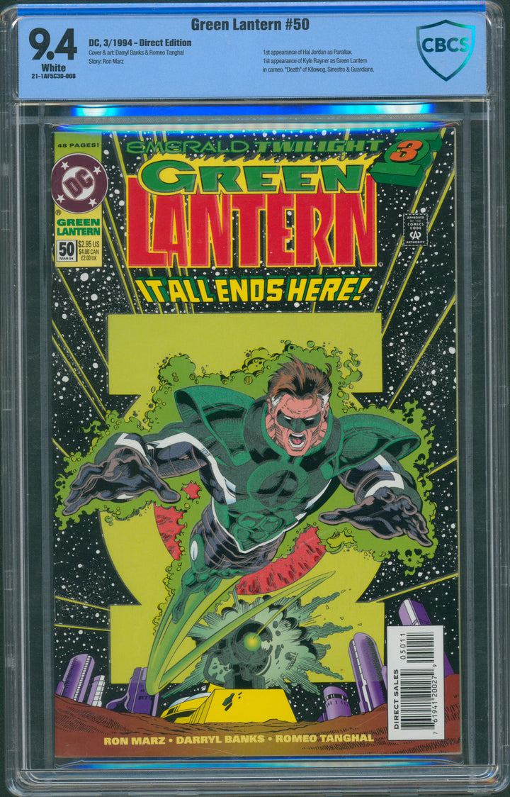 Green Lantern #50 Direct Edition CBCS 9.4