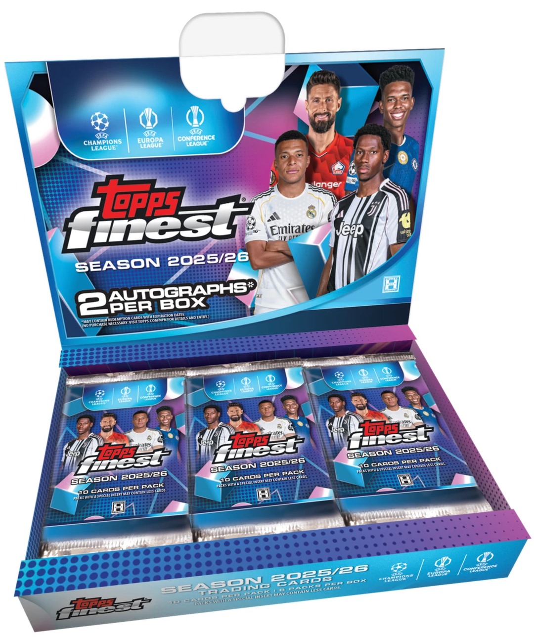 2025-26 Topps Finest UEFA Champions League Soccer Hobby Box